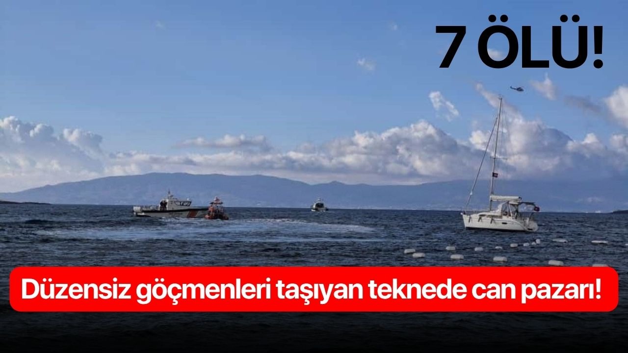 Düzensiz göçmenleri taşıyan tekne battı: 7 ölü!