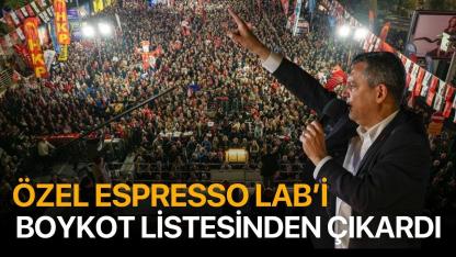 Espresso Lab CHP'nin boykot listesinden çıkarıldı