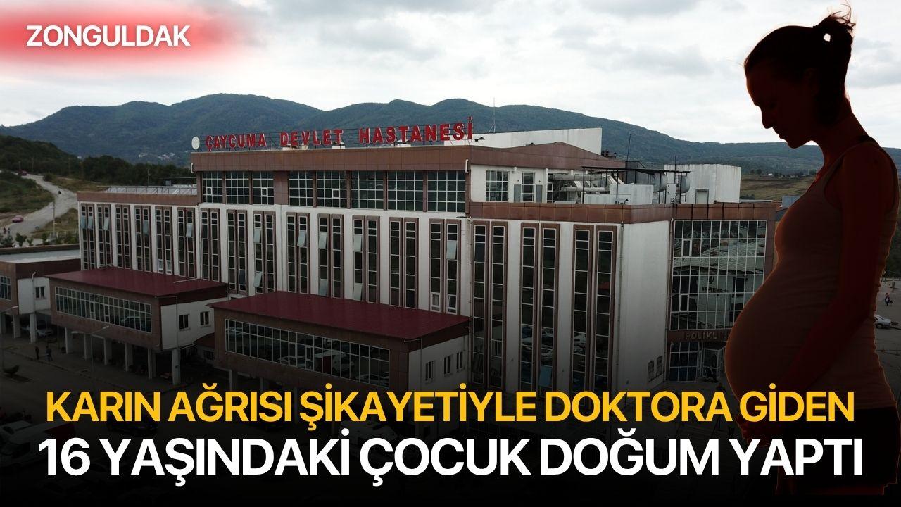 Karın ağrısı şikayetiyle hastaneye giden 16 yaşındaki çocuk doğum yaptı