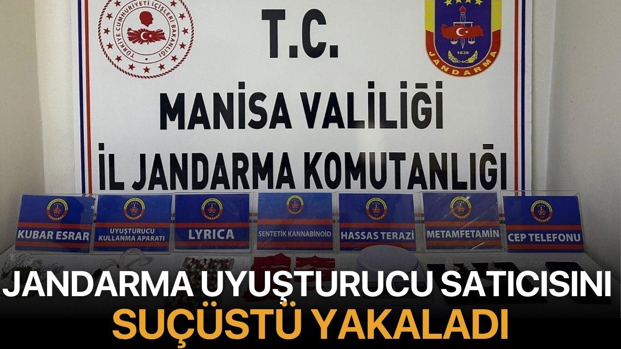 Manisa'da Jandarma Uyuşturucu Satıcısını Suçüstü Yakaladı