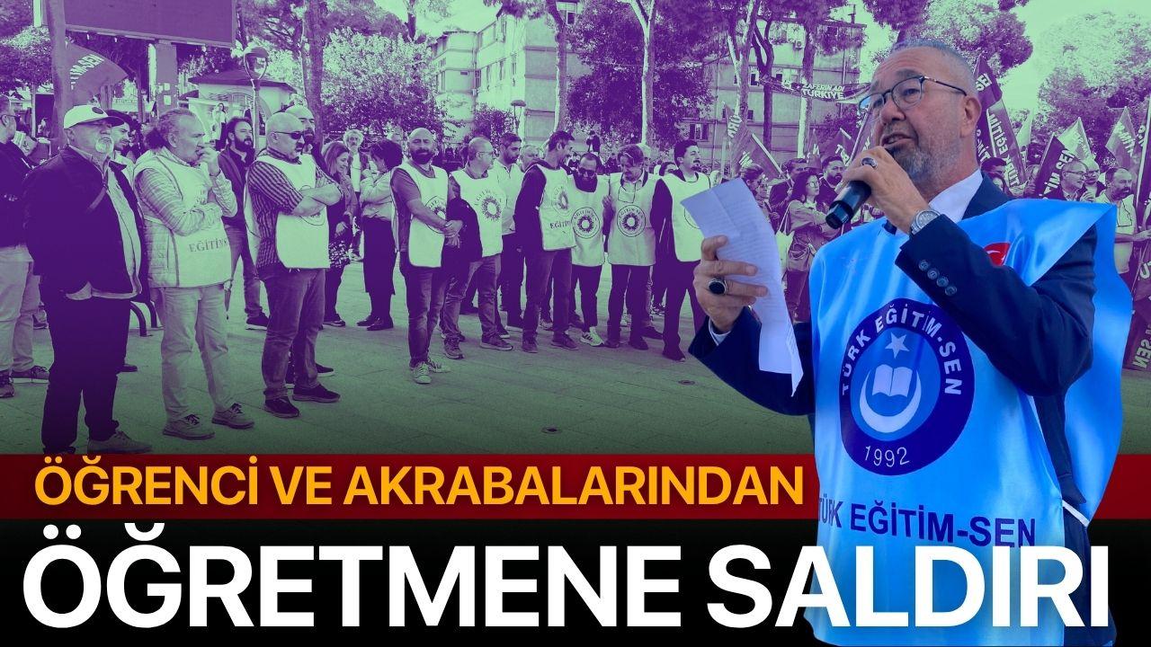 Manisa'da öğrenci ve akrabalarından öğretmene saldırı