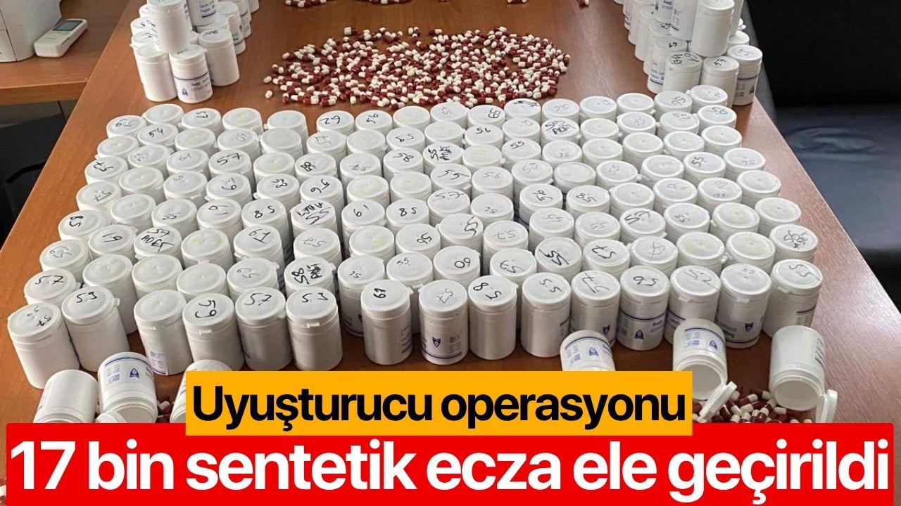 Manisa’da uyuşturucu operasyonu: 17 bin sentetik ecza ele geçirildi