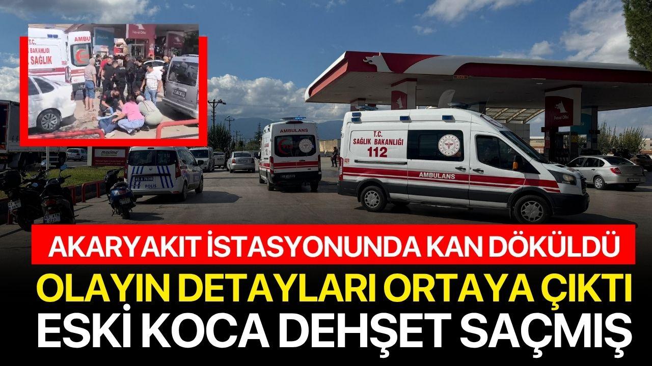 Petrol istasyonunda eski koca dehşeti! Çocuklarının yanında defalarca bıçakladı