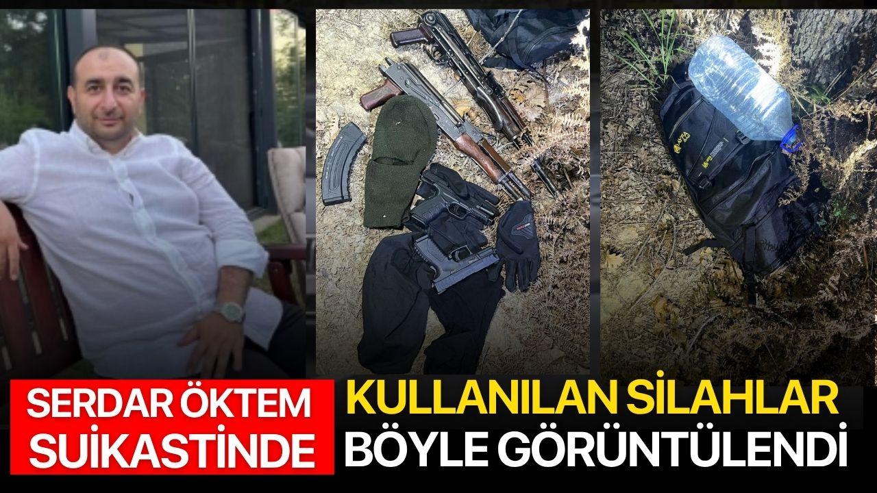 Serdar Öktem suikastinde kullanılan silahlar böyle görüntülendi
