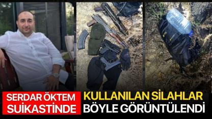 Serdar Öktem suikastinde kullanılan silahlar böyle görüntülendi