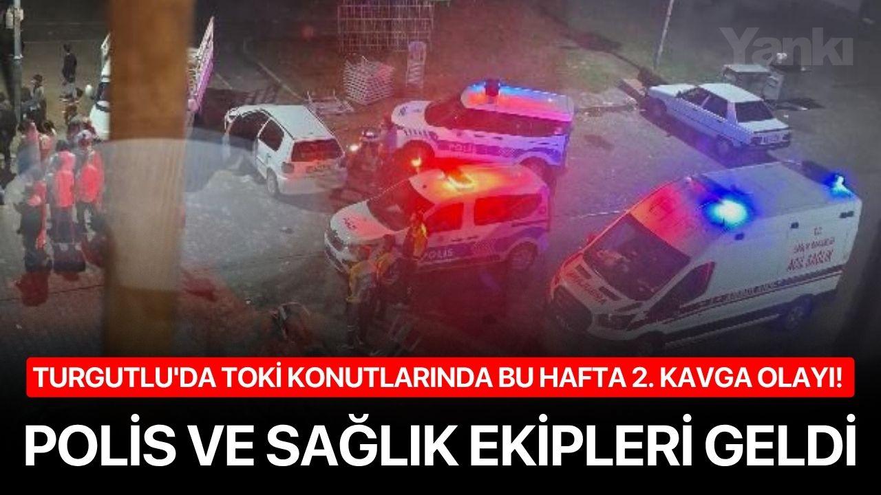 Turgutlu'da TOKİ konutlarında bu hafta 2. kavga olayı! Polis ve sağlık ekipleri geldi
