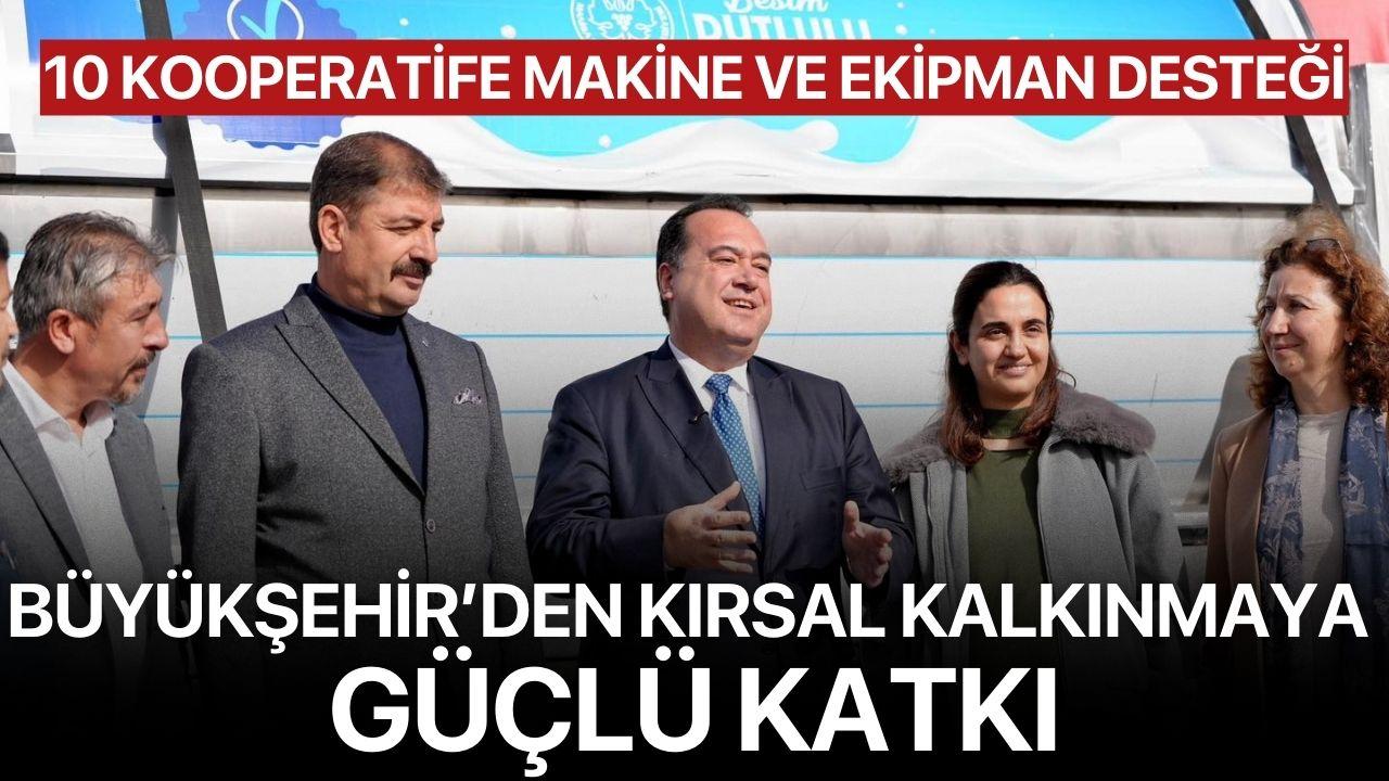 Büyükşehir’den Kırsal Kalkınmaya Güçlü Katkı: 10 Kooperatife Makine ve Ekipman Desteği