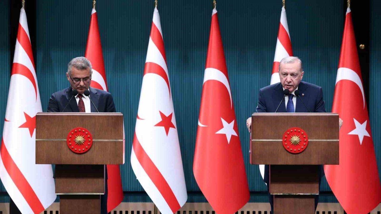 Cumhurbaşkanı Erdoğan: "Kıbrıs meselesine en gerçekçi çözümün Ada’da iki devletin bir arada var olmasından geçtiğine inanıyoruz"