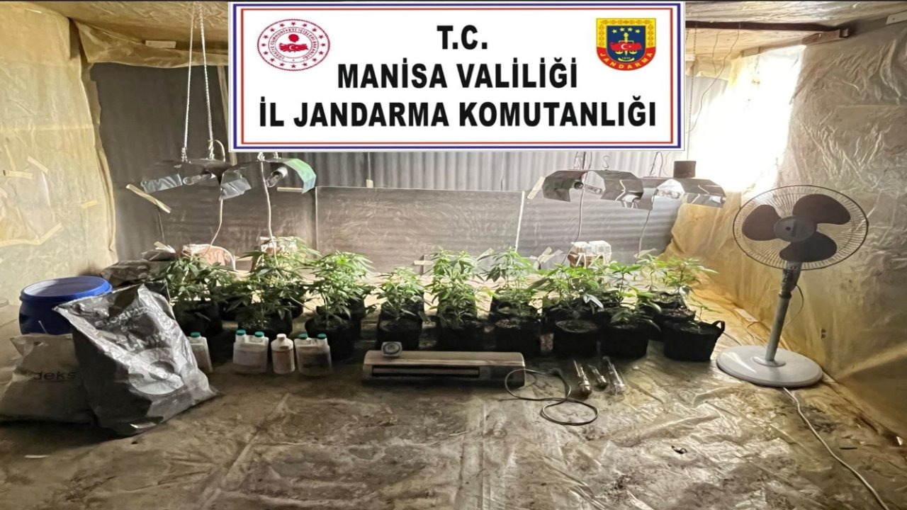 Evine iklimlendirme düzeneği kurmuş! Kenevir yetiştirirken yakalandı..