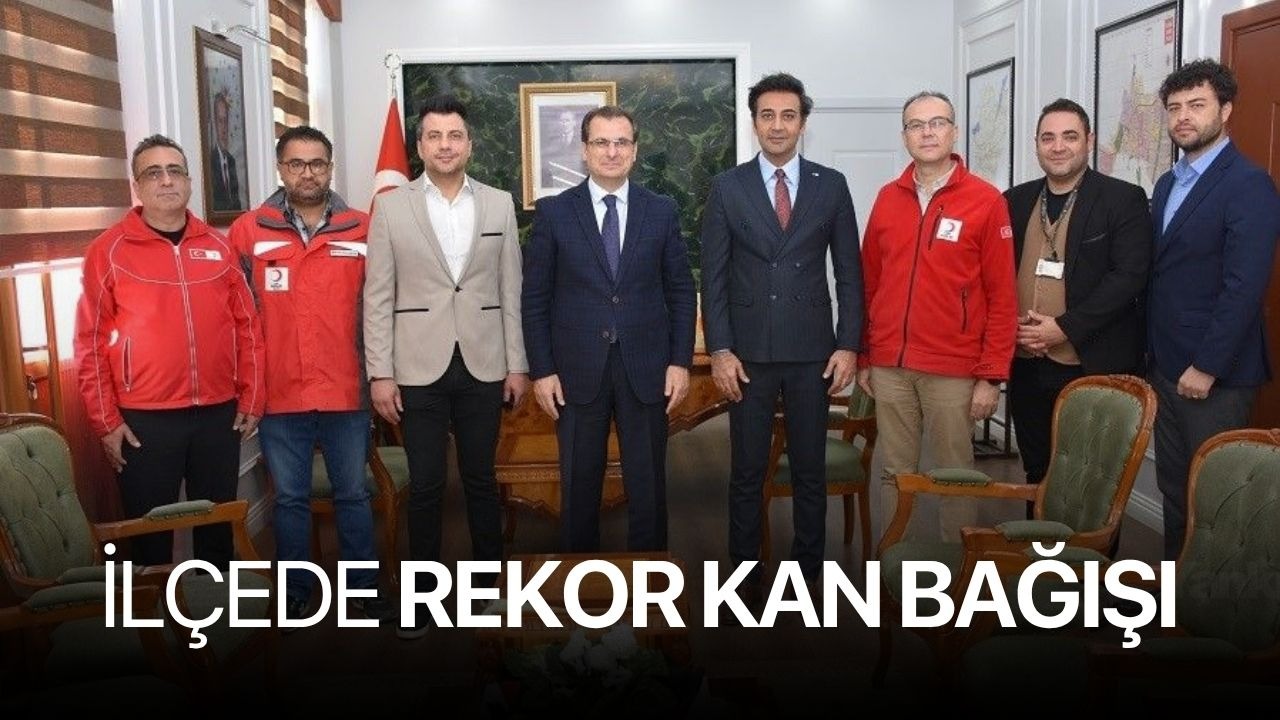 İlçede rekor kan bağışı