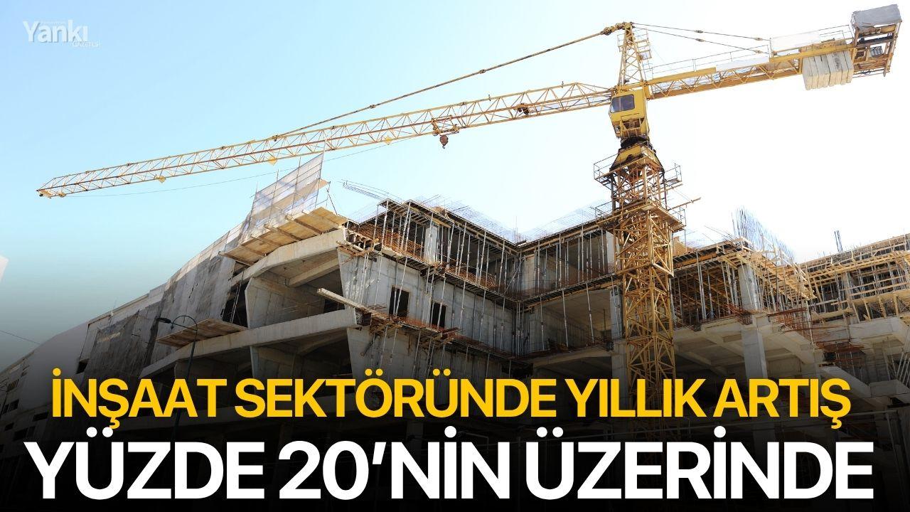 İnşaat Sektöründe Yıllık Artış Yüzde 20’nin Üzerinde