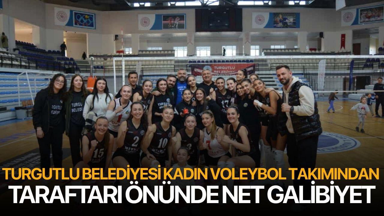 Turgutlu Belediyesi Kadın Voleybol Takımından Taraftarı Önünde Net Galibiyet