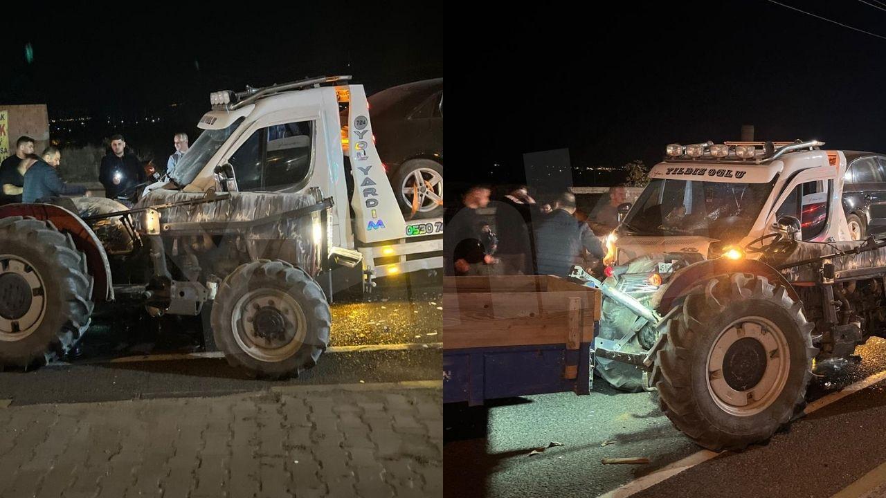 Turgutlu'da traktör ve çekici kazasında detaylar ortaya çıktı, 4 yaralı!