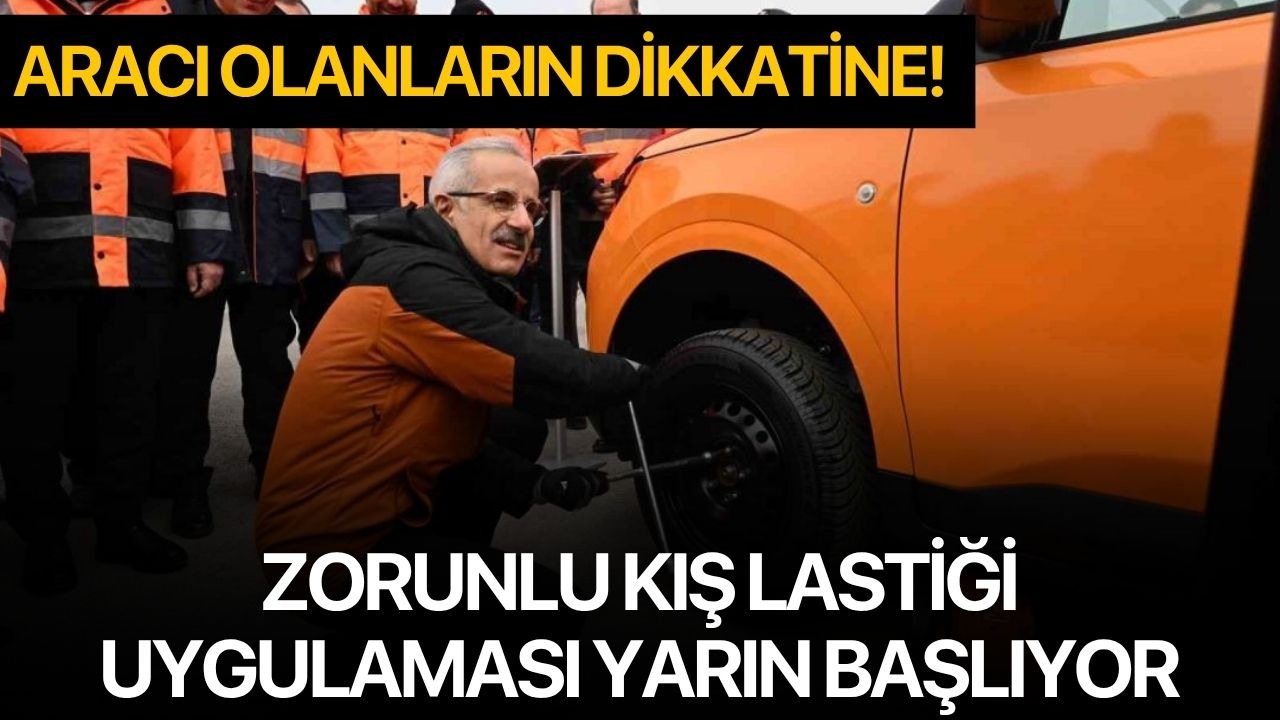 Zorunlu kış lastiği uygulaması yarın başlıyor