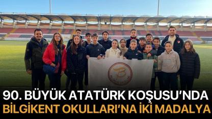 90. Büyük Atatürk Koşusu’nda Bilgikent Okulları’na İki Madalya