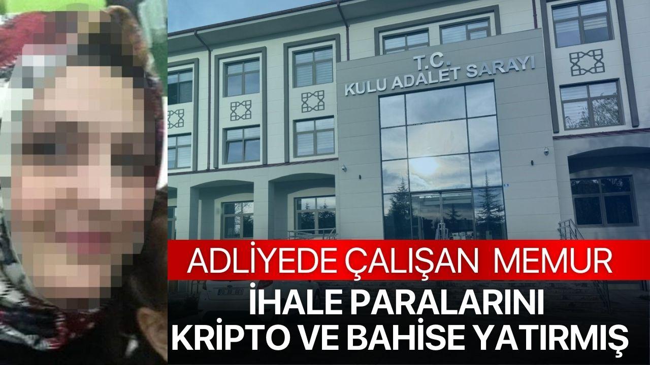 Adliyede çalışan memur ihale paralarını kripto ve bahise yatırmış