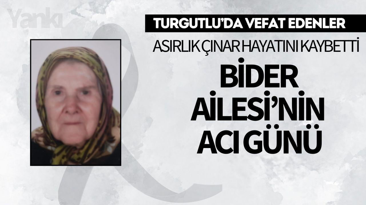 Bider Ailesi’nin Acı Günü: Asırlık Çınar Hayatını Kaybetti