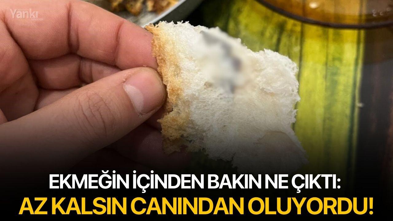 Ekmeğin içinden bakın ne çıktı: Az kalsın canından oluyordu!