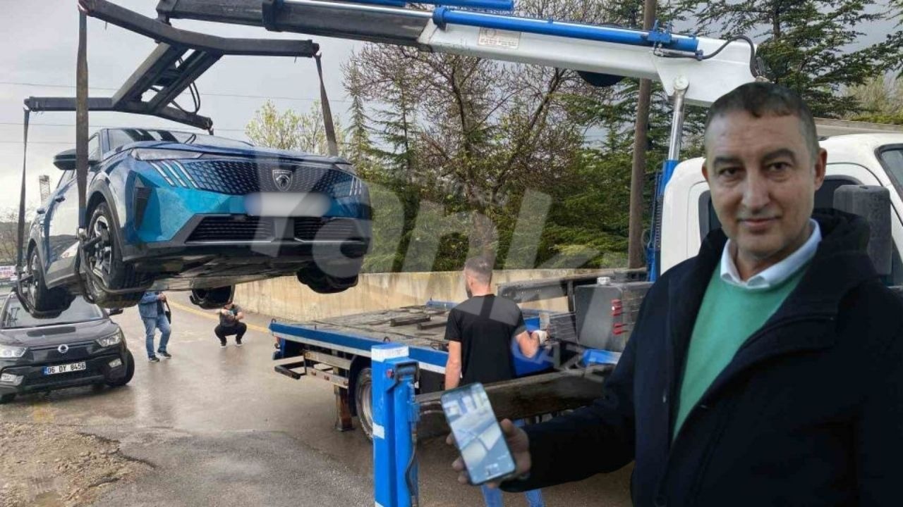 Elektrikli otomobilin yakınına yıldırım düştü, milyonluk araç ’hurda’ oldu!