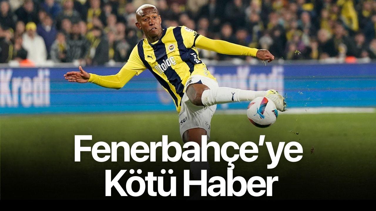 Fenerbahçe'ye kötü haber