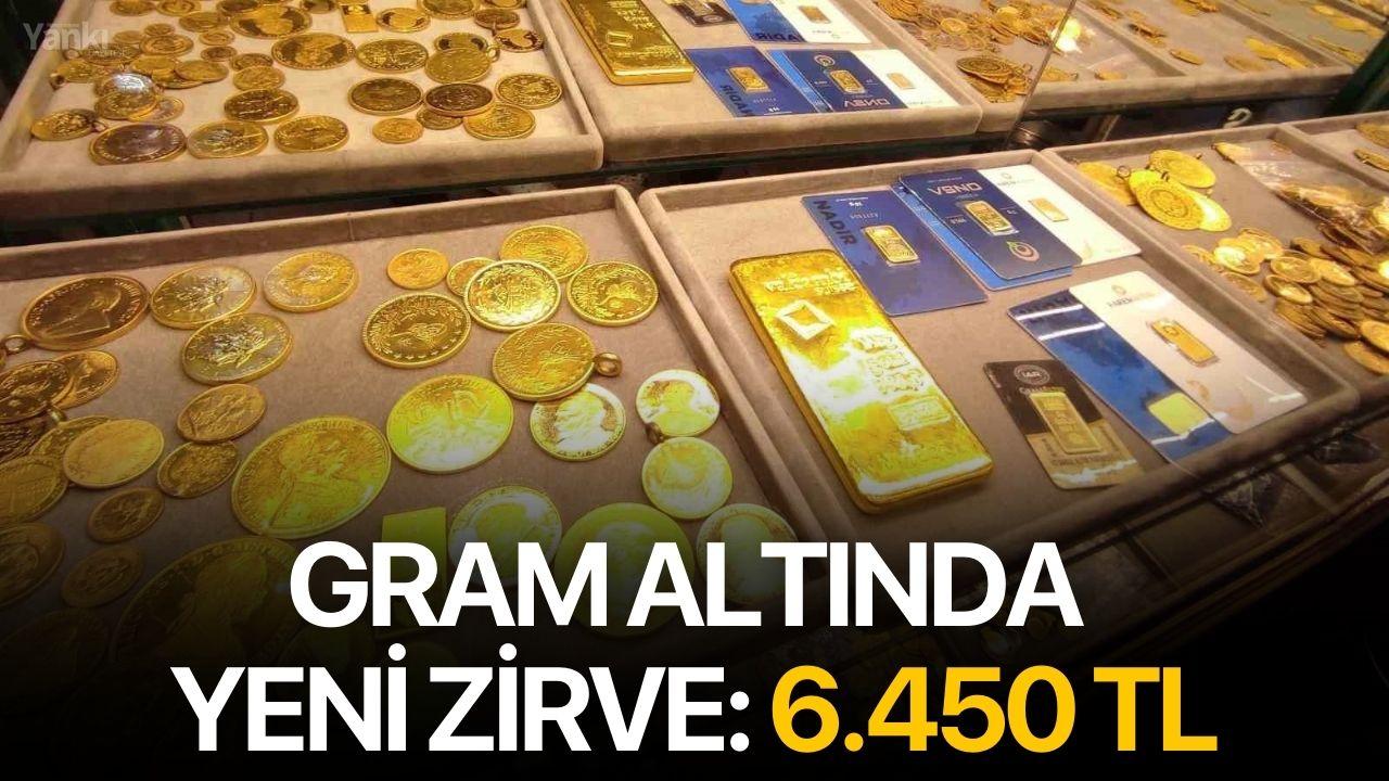 Gram altında yeni zirve: 6.450 TL