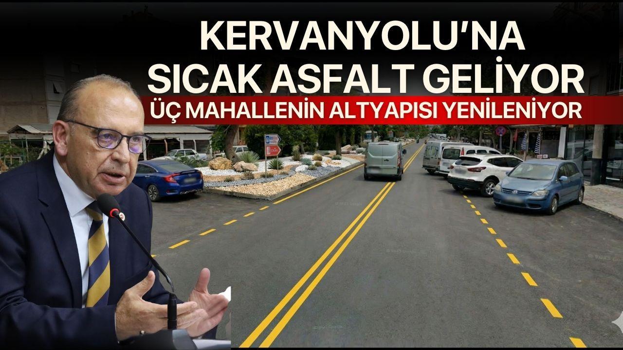 Kervanyolu'na Sıcak Asfalt Geliyor, Üç Mahallenin Altyapısı Yenileniyor