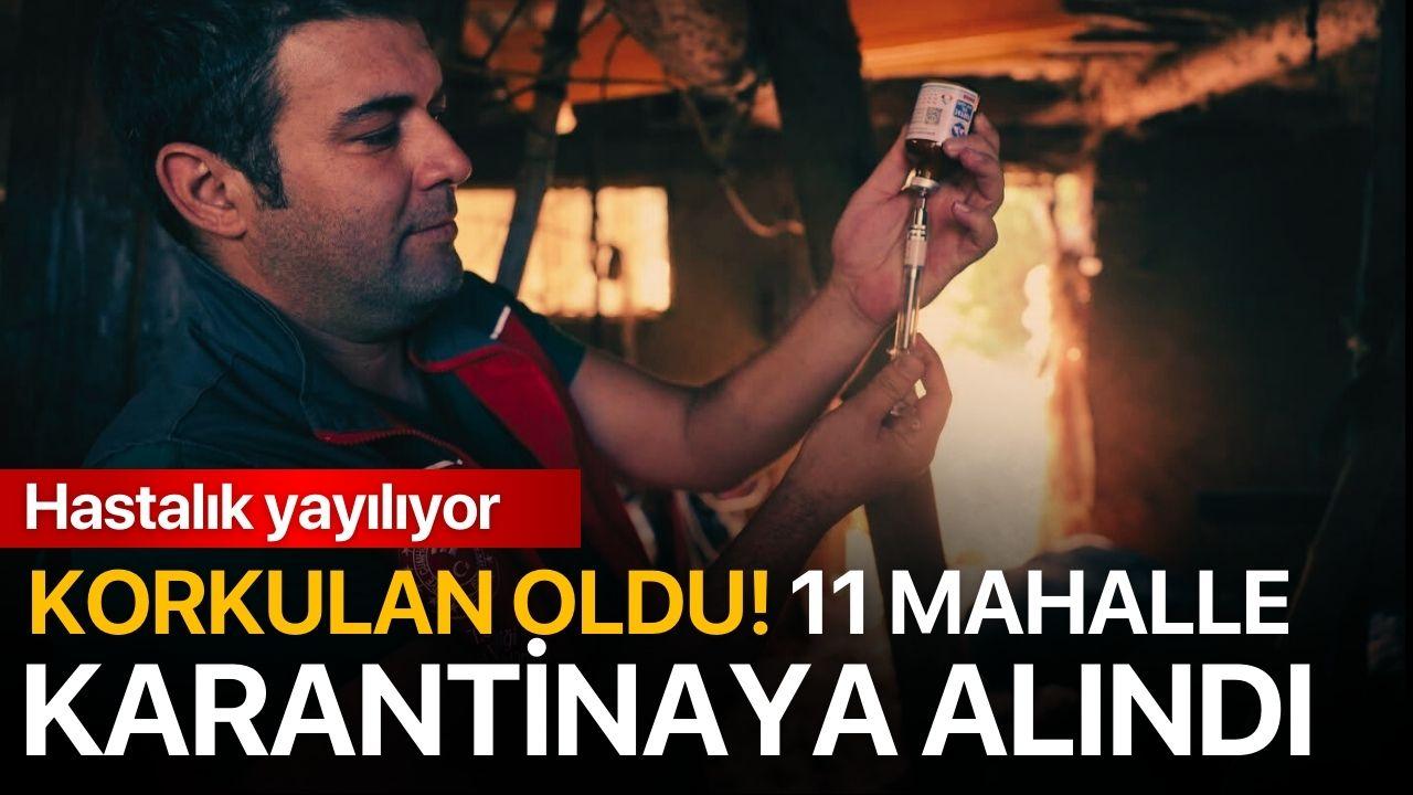Korkulan oldu! 11 mahalle karantinaya alındı