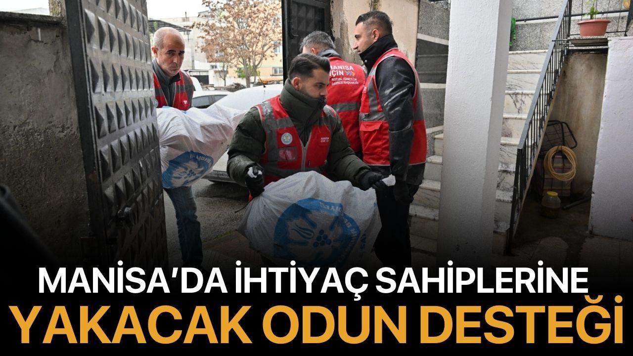 Manisa’da İhtiyaç Sahiplerine Yakacak Odun Desteği