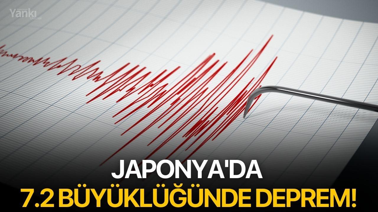 Son dakika: Japonya'da 7.2 büyüklüğünde deprem!