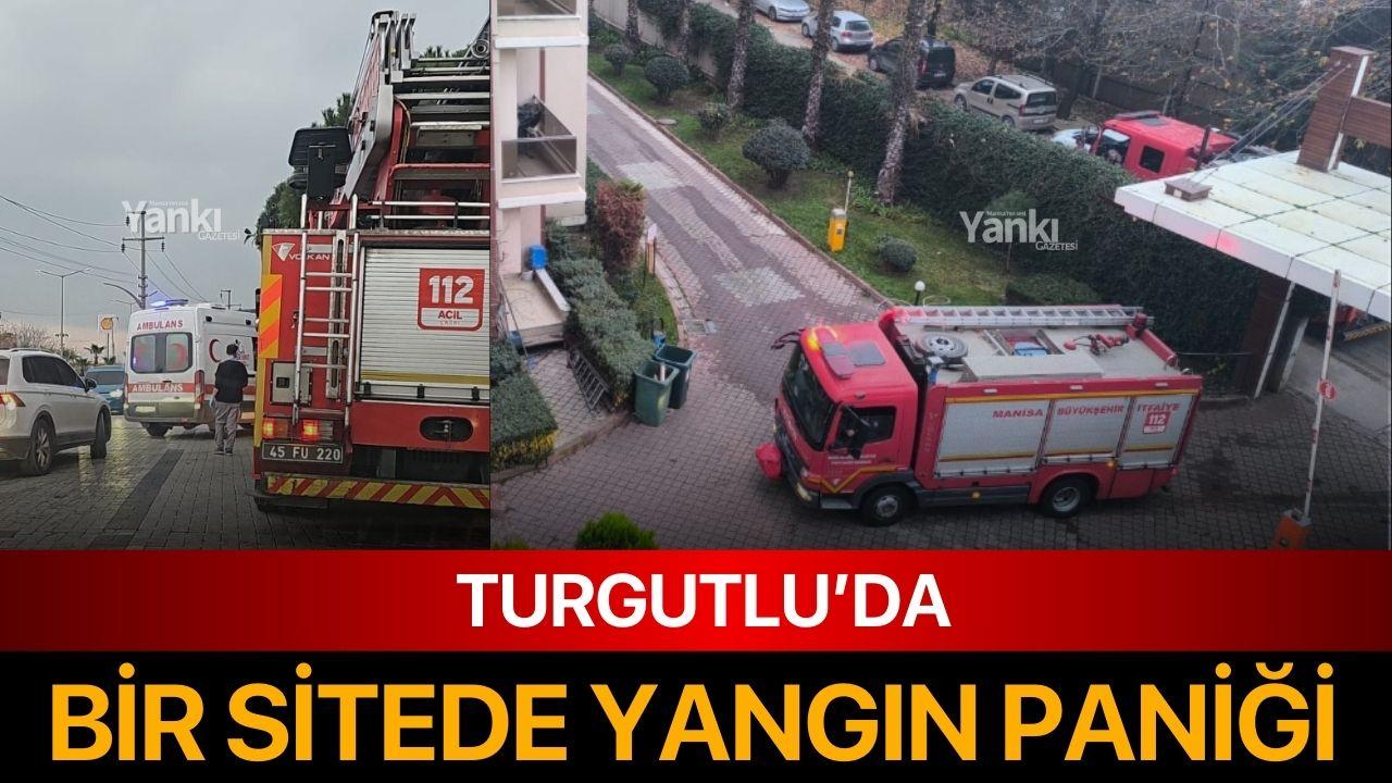 Turgutlu'da bir sitede yangın paniği!