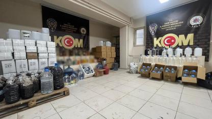 Yılbaşı öncesi kaçak içki operasyonu: 3,5 ton sahte etil alkol!