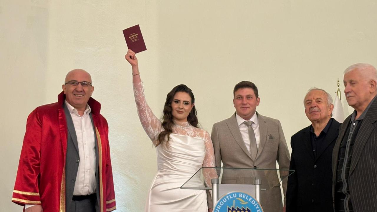 Belenli ve Gürsabancı çifti mutluluğa 'evet' dedi