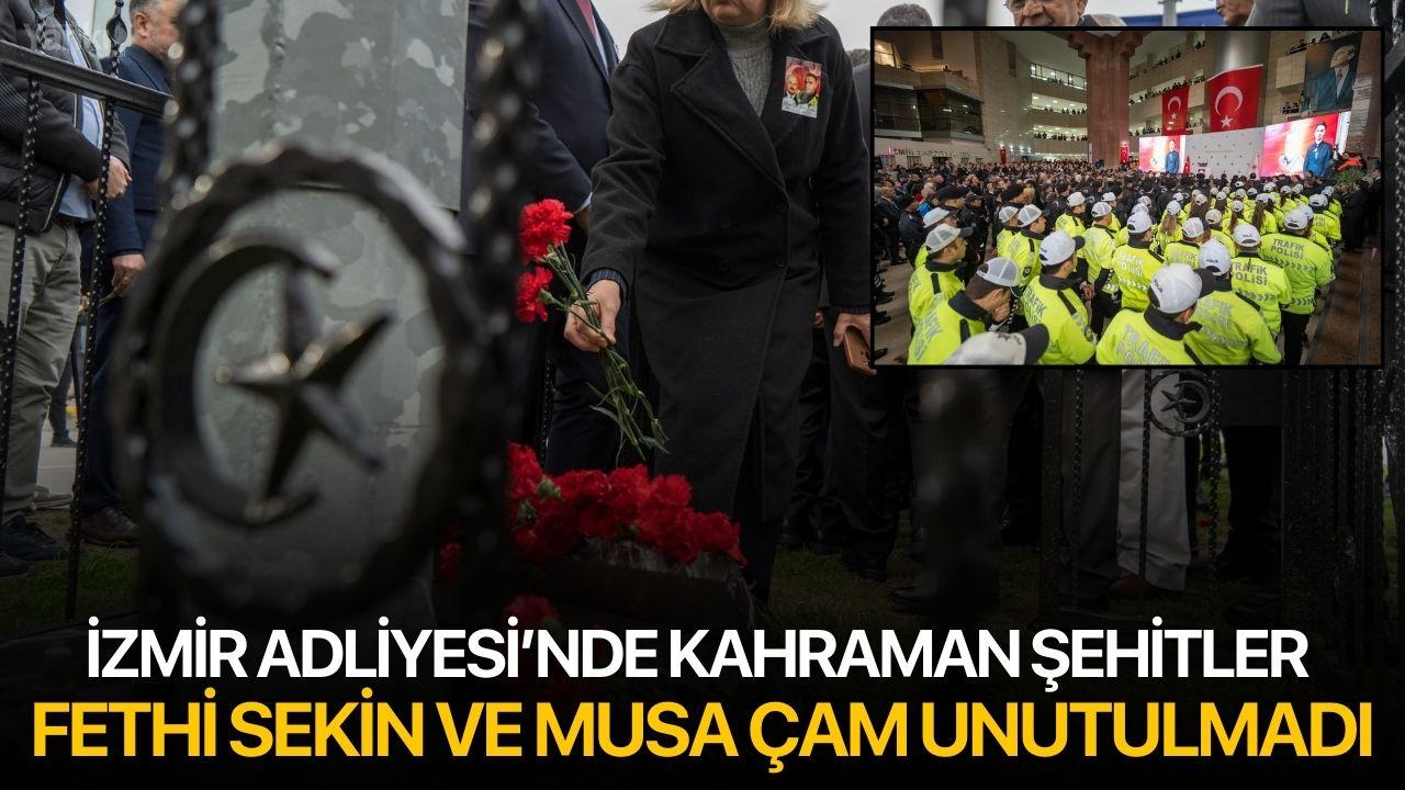 İzmir Adliyesi’nde Kahraman Şehitler Fethi Sekin ve Musa Çam Unutulmadı