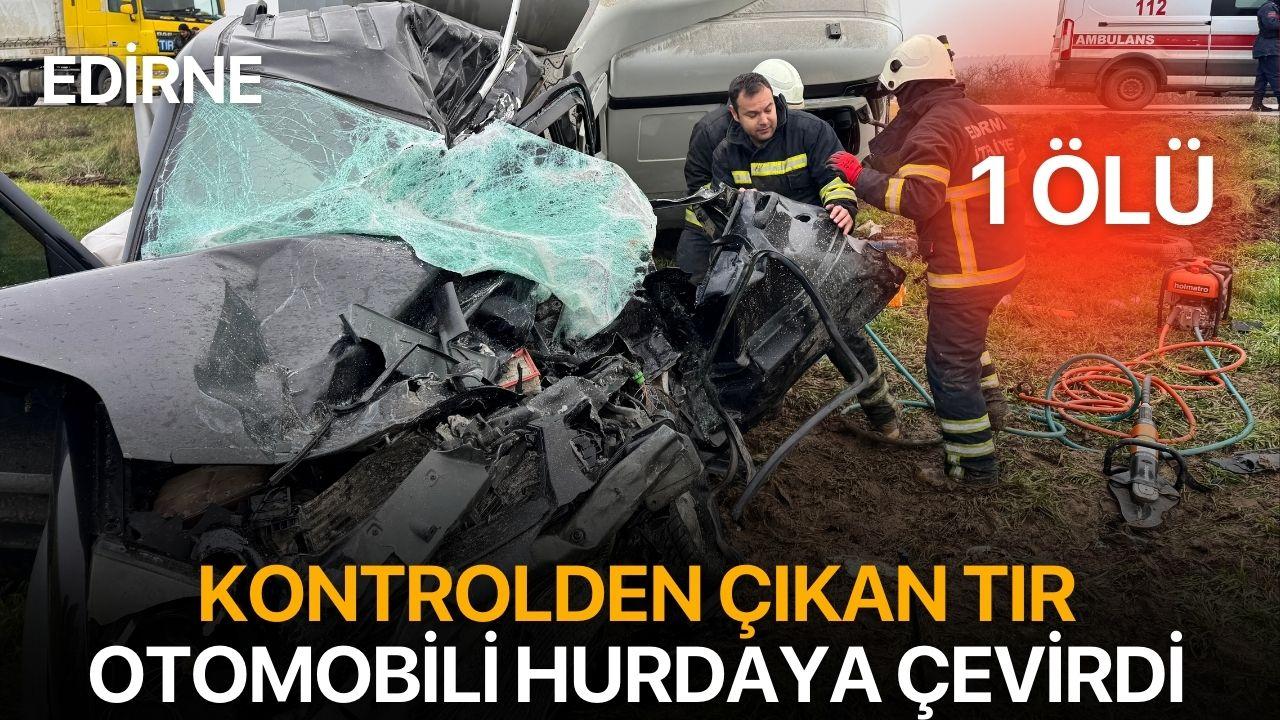 Kontrolden çıkan TIR dehşet saçtı!