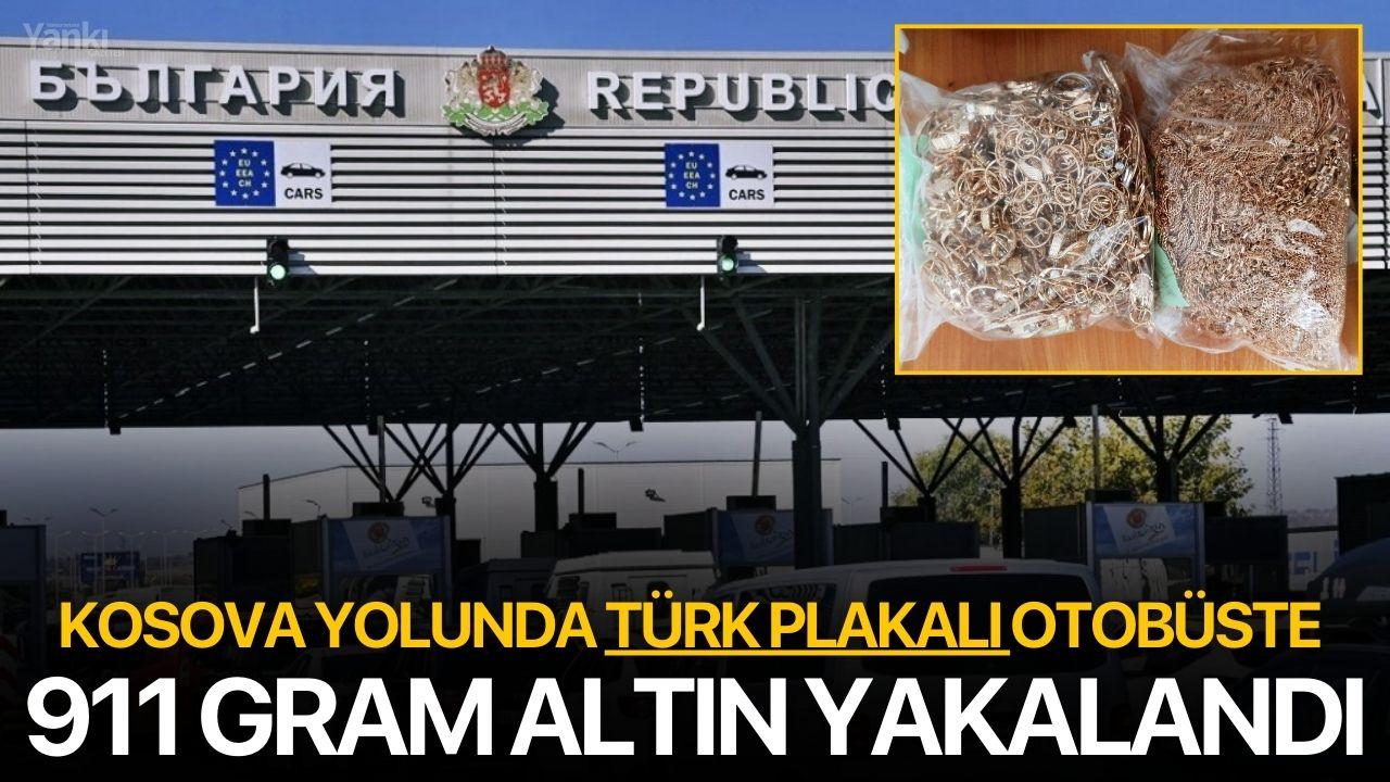 Kosova Yolunda Türk Plakalı Otobüste 911 Gram Altın Yakalandı