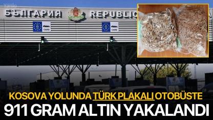 Kosova Yolunda Türk Plakalı Otobüste 911 Gram Altın Yakalandı