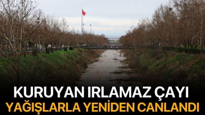 Kuruyan Irlamaz Çayı Yağışlarla Yeniden Canlandı