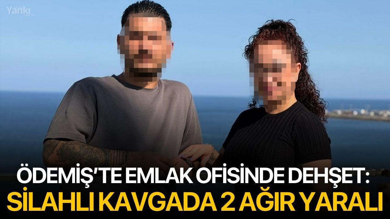 Ödemiş’te emlak ofisinde dehşet: Silahlı kavgada 2 ağır yaralı