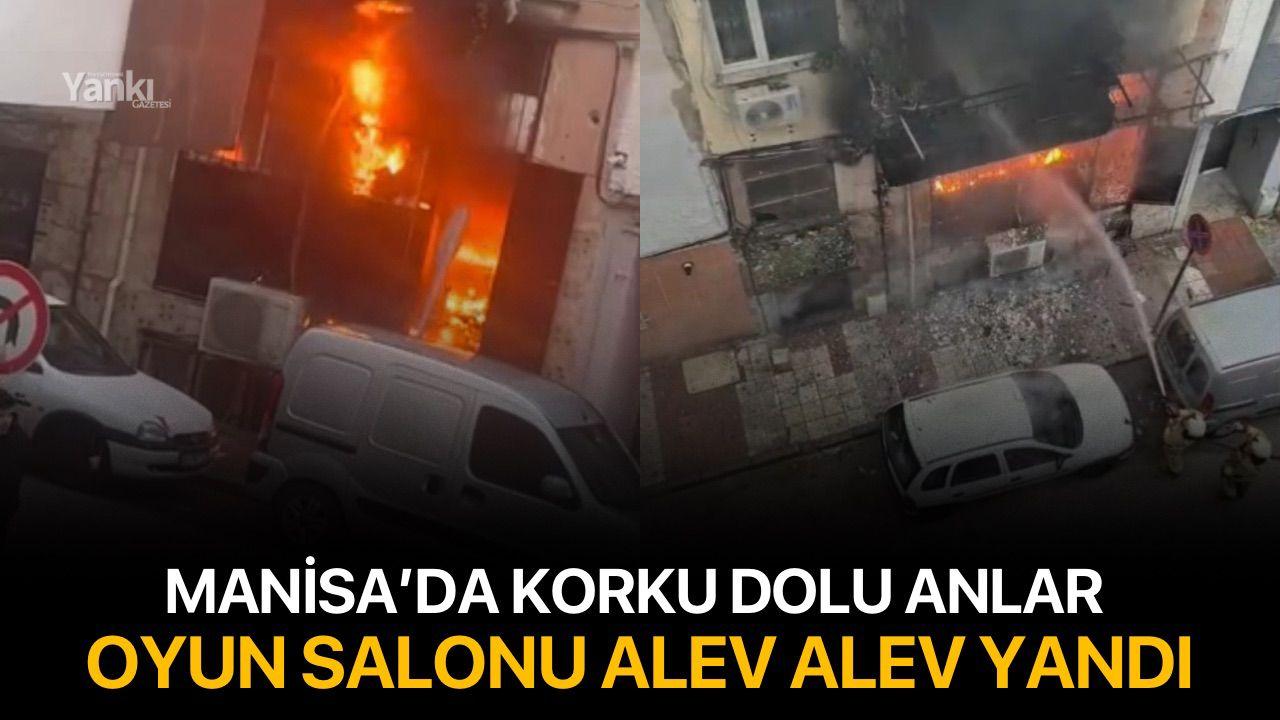 Oyun salonu alev alev yandı!