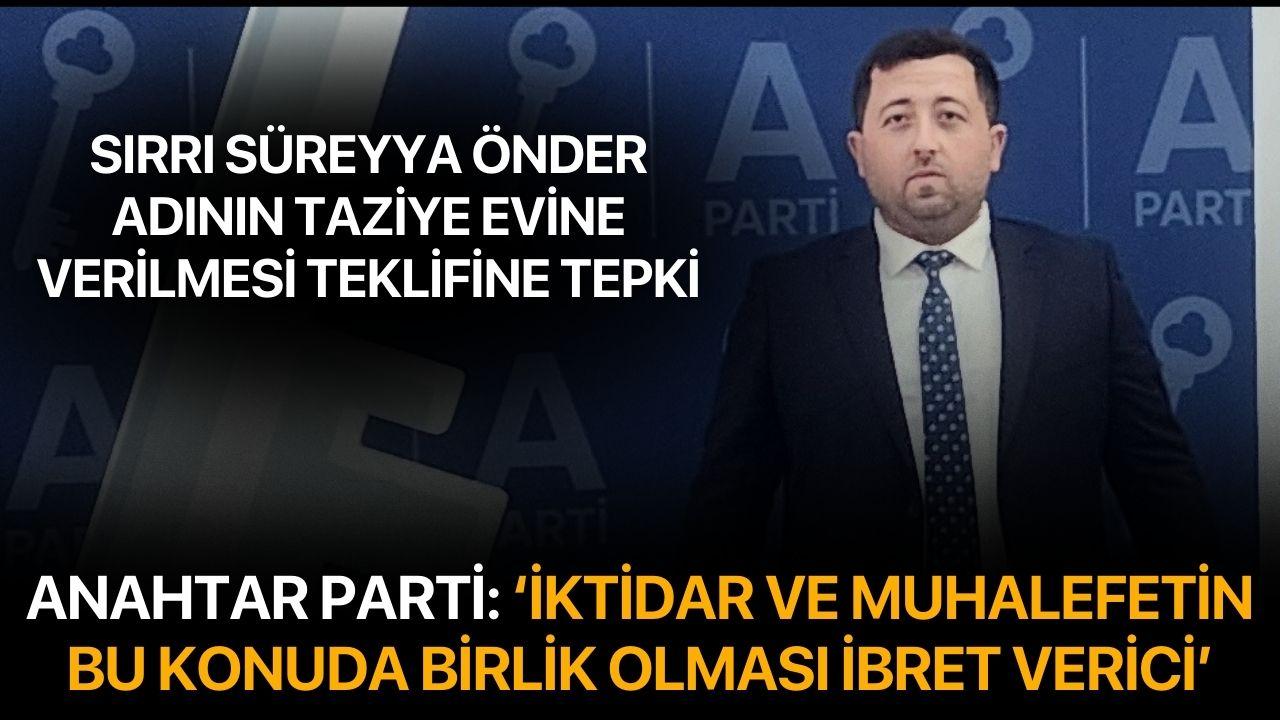 Sırrı Süreyya Önder adının taziye evine verilmesi teklifine tepki