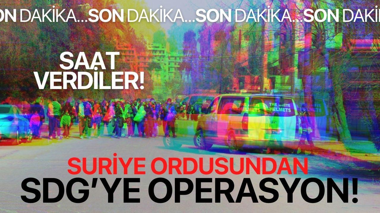 Suriye Ordusundan SGG'ye operasyon! Saat verdiler