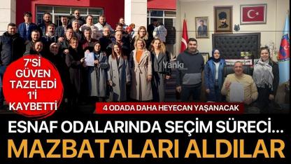 Turgutlu esnaf odalarında seçim süreci: Başkanlar mazbatayı almaya başladı