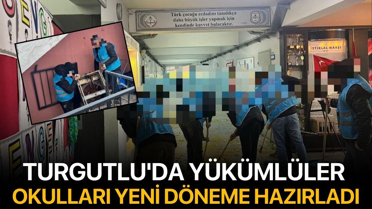 Turgutlu'da yükümlüler okulları yeni döneme hazırladı
