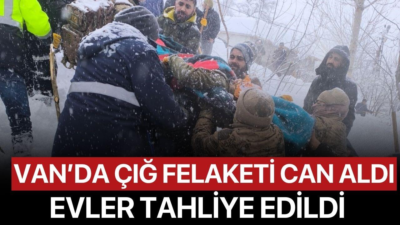 Van’da Çığ Felaketi Can Aldı, Evler Tahliye Edildi