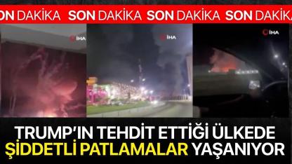 Venezuela'da şiddetli patlamalar! İlk görüntüler geldi
