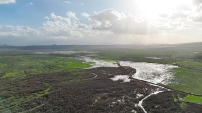 Kuruma Noktasındaki Marmara Gölü’ne Yağmur Can Suyu Oldu