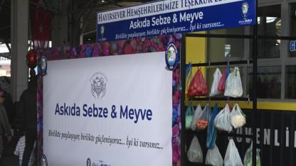 Salihli’de “Askıda Sebze–Meyve” Uygulaması Başladı