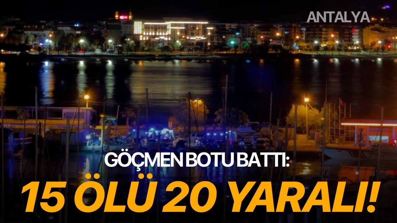Göçmen botu battı: 15 ölü 20 yaralı!