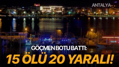 Göçmen botu battı: 15 ölü 20 yaralı!