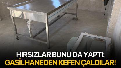 Hırsızlar bunu da yaptı: Gasilhaneden kefen çaldılar!